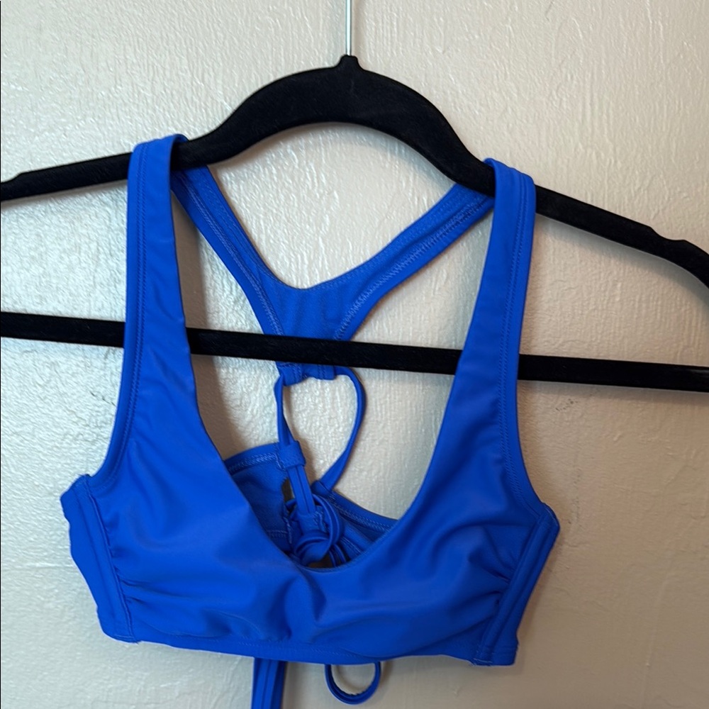 Wild Fable Blue Bikini Racerback Swim Top